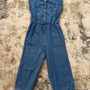 Japna Kids Blue Button-Up Jumpsuit